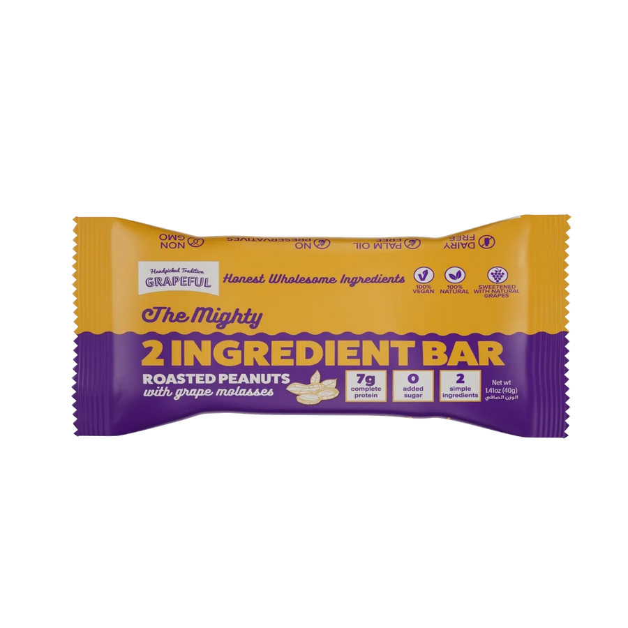Grapeful Mighty 2 Ingredient Bar - Roasted Peanuts 40g