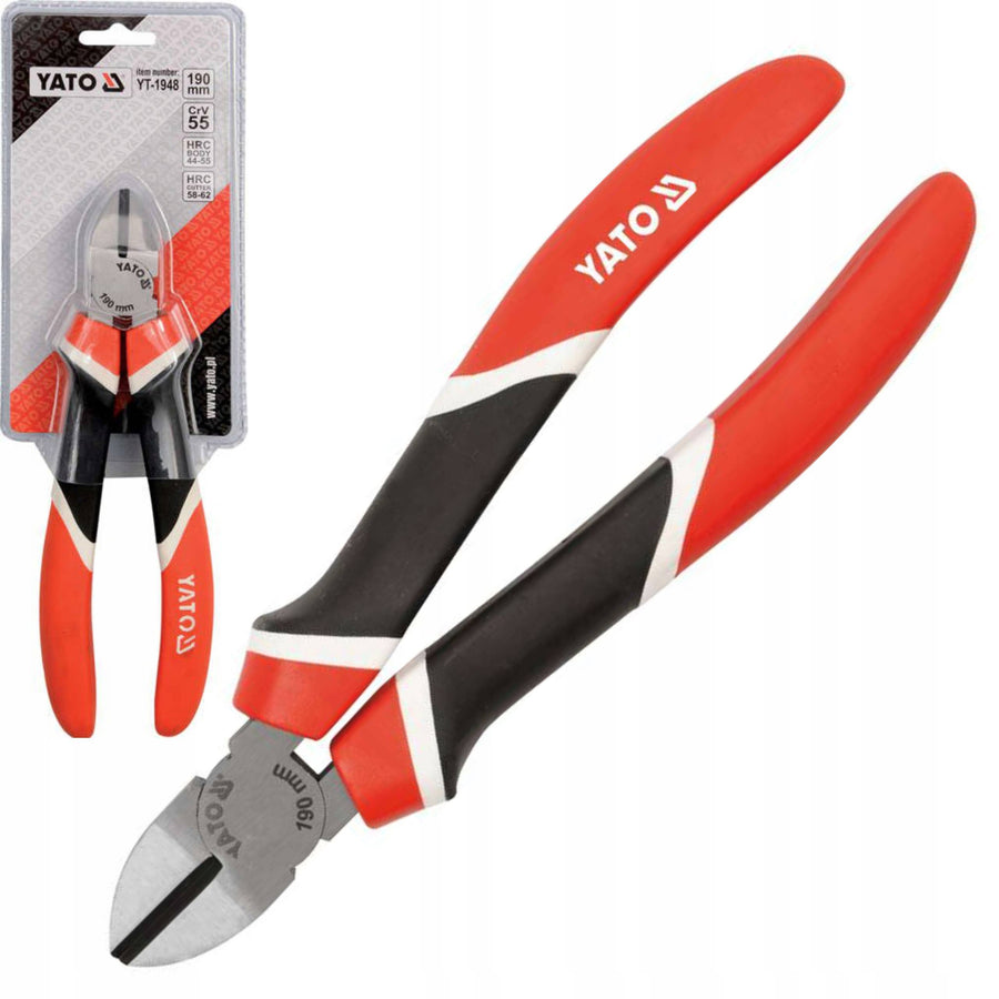 Yato Diagonal Side Cutting Pliers 190mm